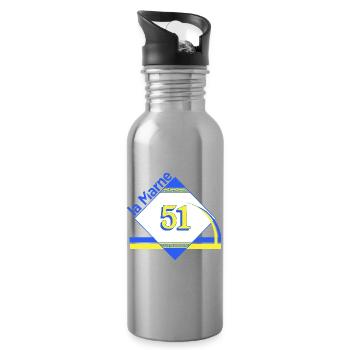 Die Marne - Trinkflasche mit integriertem Trinkhalm - Lightsilver - Rechts