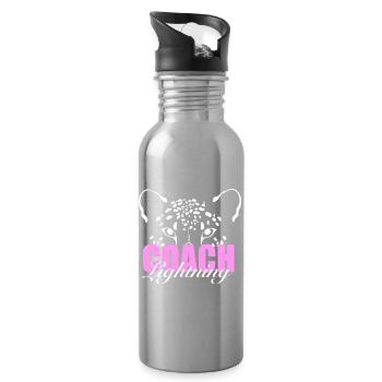 Lightning Coaches T-Shirt  - Trinkflasche mit integriertem Trinkhalm - Lightsilver - Rechts