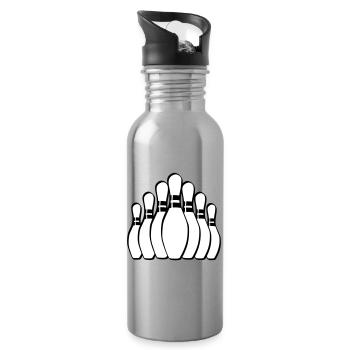 Skittles Bowling Pins Skittles - Water bottle with straw - silver - Right