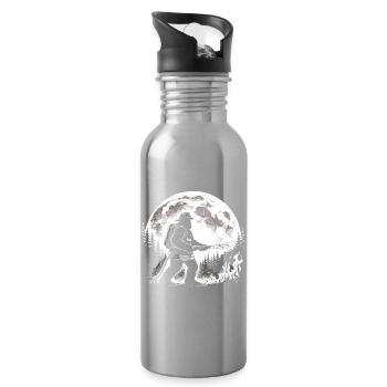 Bigfoot Firefighter - Water bottle with straw - silver - Right