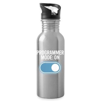 Programmers – Coding Developers & Computer Scientists - Water bottle with straw - silver - Right