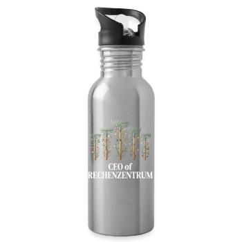 Rechenzentrum - Trinkflasche mit integriertem Trinkhalm - Lightsilver - Rechts