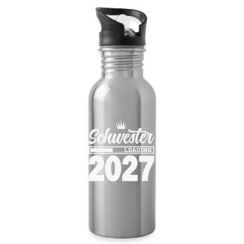 Schwester Loading 2027 - Trinkflasche mit integriertem Trinkhalm - Lightsilver - Rechts