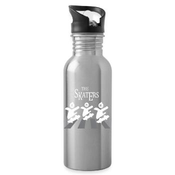 The Skater Crew - Water bottle with straw - silver - Right