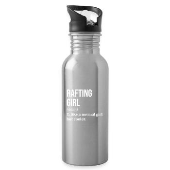 Rafting Rafting Rafting - Gourde avec paille intégrée - argent clair - Droite