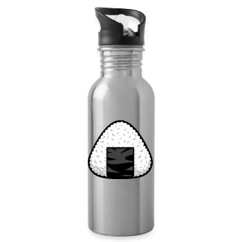 Onigiri-Reis - Trinkflasche mit integriertem Trinkhalm - Lightsilver - Rechts