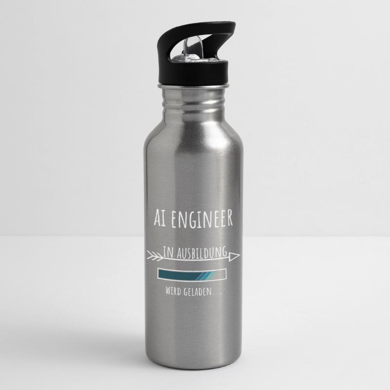 Artificial Intelligence Training AI Engineer Water bottle with straw