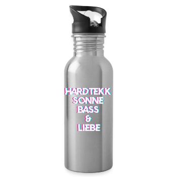 Hardtekk Tekk - Water bottle with straw - silver - Right