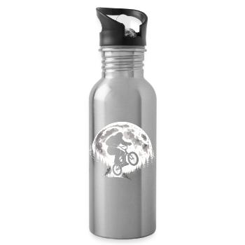 Bigfoot BMX Jump - Water bottle with straw - silver - Right