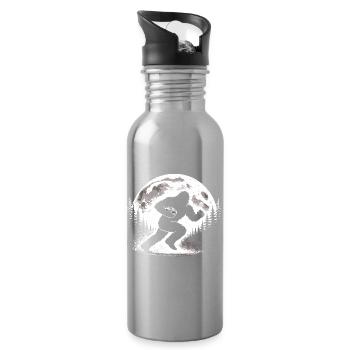 Bigfoot Rugby - Trinkflasche mit integriertem Trinkhalm - Lightsilver - Rechts