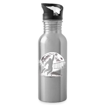 Bigfoot Volleyball - Water bottle with straw - silver - Right