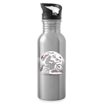 Bigfoot Motocross - Water bottle with straw - silver - Right