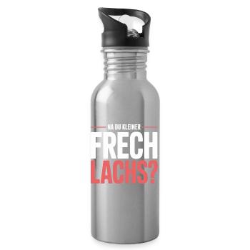 Na Du Kleiner Frechlachs Gamer Lachs Meme Zocker - Trinkflasche mit integriertem Trinkhalm - Lightsilver - Rechts