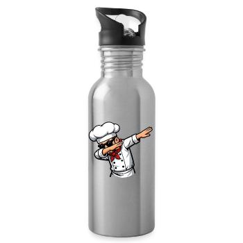 Cuisinier de dabping - Gourde avec paille intégrée - argent clair - Droite