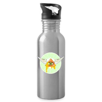 Saint Nacho - Water bottle with straw - silver - Right