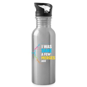 Vor ein paar Merges war ich noch bei Verstand, Programmierer-Humor - Trinkflasche mit integriertem Trinkhalm - Lightsilver - Rechts