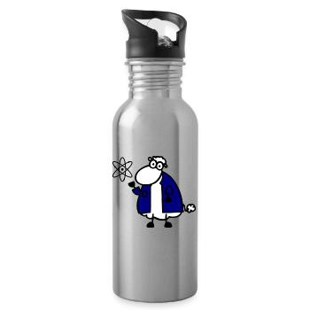 Physics - Water bottle with straw - silver - Right
