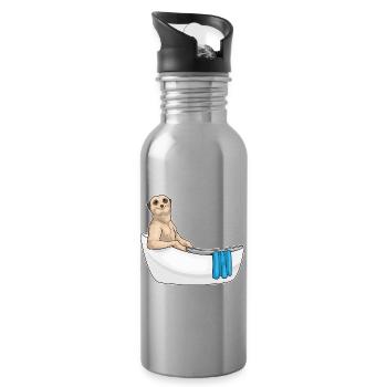 Baignoire Meerkat - Gourde avec paille intégrée - argent clair - Droite