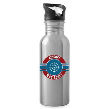 Airsoft Airsoft Game Airsoft Team Terrain Game - Water bottle with straw - silver - Right