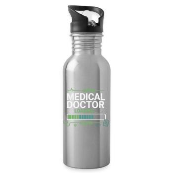 Medical Doctor Loading - Water bottle with straw - silver - Right