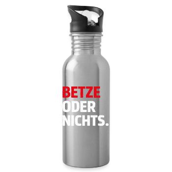Betze or Nothing – Kaiserslautern Statement Shirt - Water bottle with straw - silver - Right