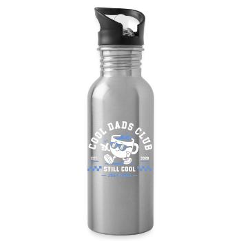 Still Cool Dads Club - Trinkflasche mit integriertem Trinkhalm - Lightsilver - Rechts