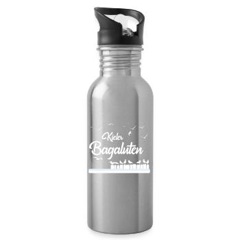 Kieler Bagaluten - Trinkflasche mit integriertem Trinkhalm - Lightsilver - Rechts