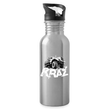 KRAZ LKW - Trinkflasche mit integriertem Trinkhalm - Lightsilver - Rechts
