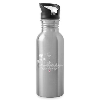 Music Festival Music Festival - Water bottle with straw - silver - Right