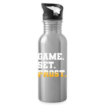 Game Set Match Prost Tennis Paddle Bier - Trinkflasche mit integriertem Trinkhalm - Lightsilver - Rechts