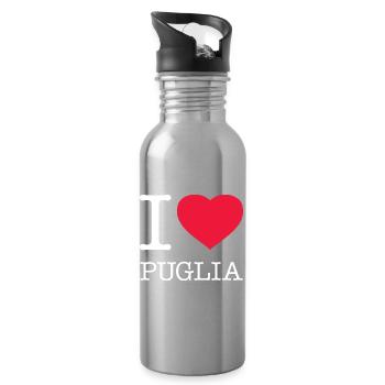 J’AIME LES POUILLES Pouilles Pouilles - Gourde avec paille intégrée - argent clair - Droite