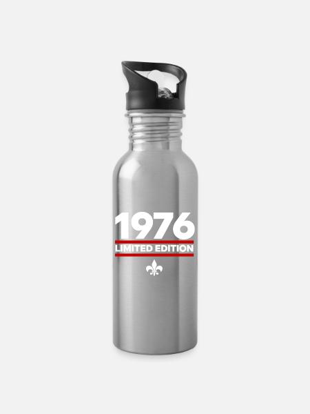 1976 Limited Edition - Trinkflasche mit integriertem Trinkhalm - Lightsilver