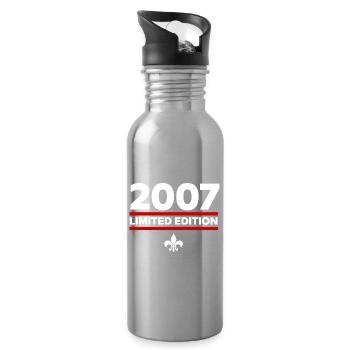 2007 Limited Edition - Trinkflasche mit integriertem Trinkhalm - Lightsilver - Rechts