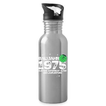 Year of construction 1975 - Water bottle with straw - silver - Right