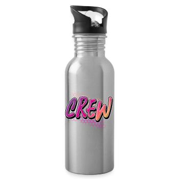 crew - Water bottle with straw - silver - Right