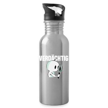 Detective - Water bottle with straw - silver - Right