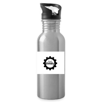 Motif d’Équipement Énergétique - Gourde avec paille intégrée - argent clair - Droite
