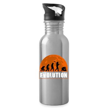 Évolution de Yoga Girl Yoga Mom Yoga Lover - Gourde avec paille intégrée - argent clair - Droite