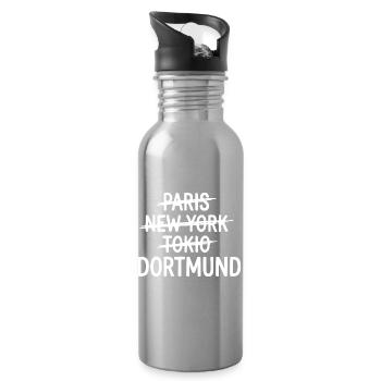 Dortmund, Ruhrpott City Shirt, Hoodie, Bag - Water bottle with straw - silver - Right