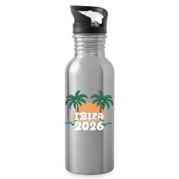Ibiza 2026 - Water bottle with straw - silver - Right
