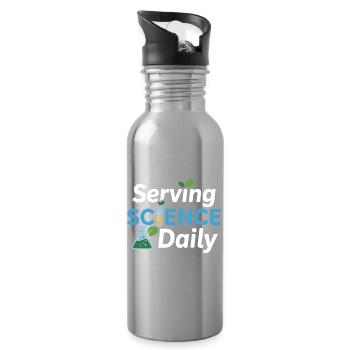 Serving Science Daily Dietitian Expert Profession - Water bottle with straw - silver - Right