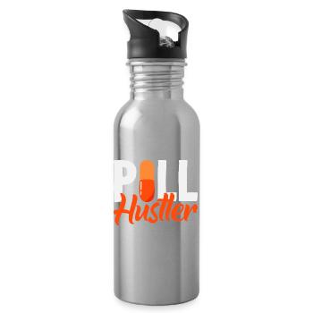 Pharmacien Technicien Pharmaceutique - Gourde avec paille intégrée - argent clair - Droite
