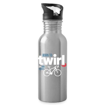 Professionelle Fahrradakrobatik Elite Drehung - Trinkflasche mit integriertem Trinkhalm - Lightsilver - Rechts