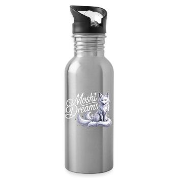 Mystic Fox Shirt Moshi Dreams - Water bottle with straw - silver - Right