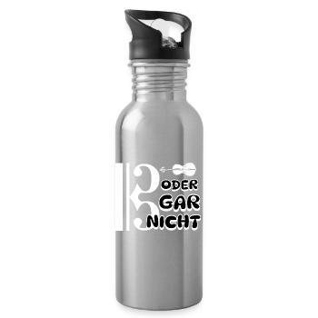 Viola - bass clef or not at all - Water bottle with straw - silver - Right