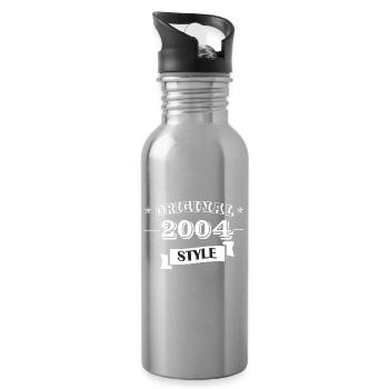 Original 2004 Style - Trinkflasche mit integriertem Trinkhalm - Lightsilver - Rechts