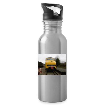 MAT 64 im Eisenbahnmuseum - Trinkflasche mit integriertem Trinkhalm - Lightsilver - Rechts