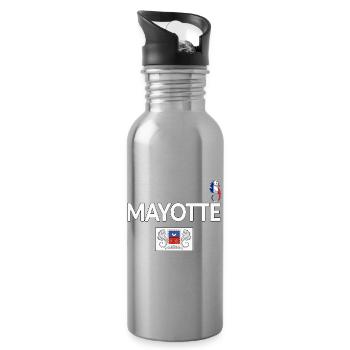 T SHIRT MAYOTTE - Gourde avec paille intégrée - argent clair - Droite