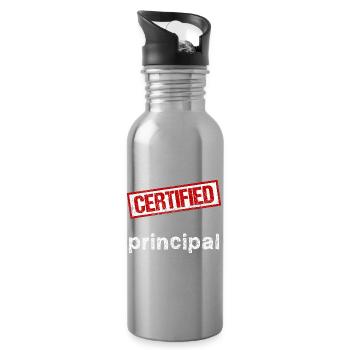 Manager - Trinkflasche mit integriertem Trinkhalm - Lightsilver - Rechts