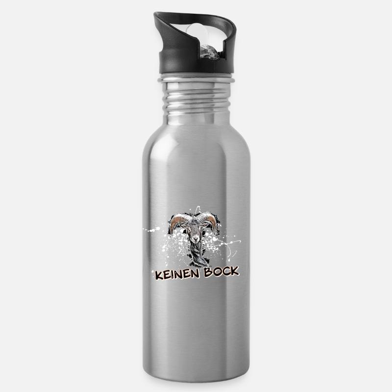 Don't feel like it - Listless - Water bottle with straw - silver